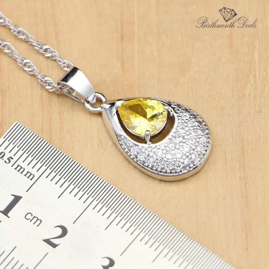 November Citrine Birthstone Jewelry Set - Birthmonth Deals