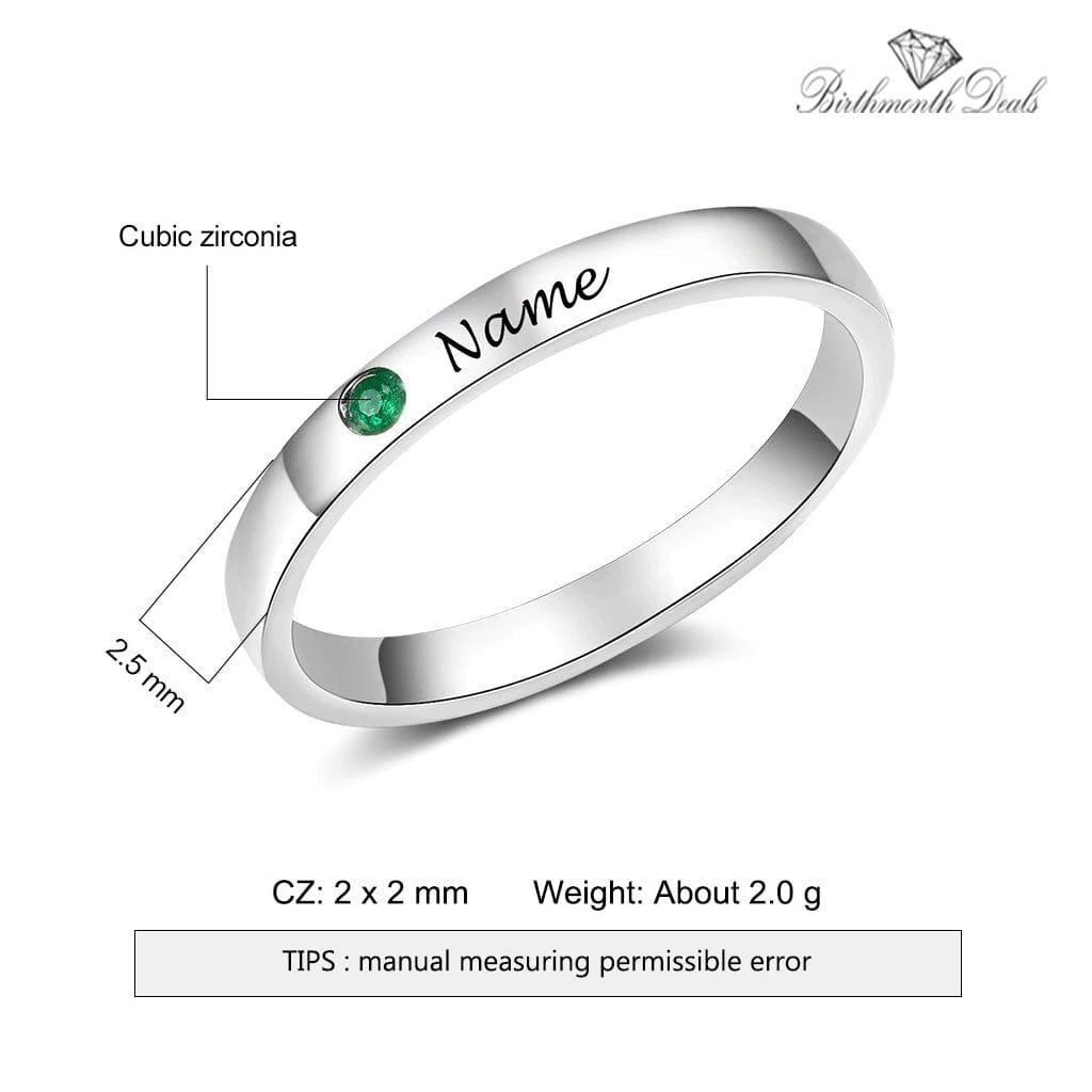 Personalized Birthstone Ring - Birthmonth Deals