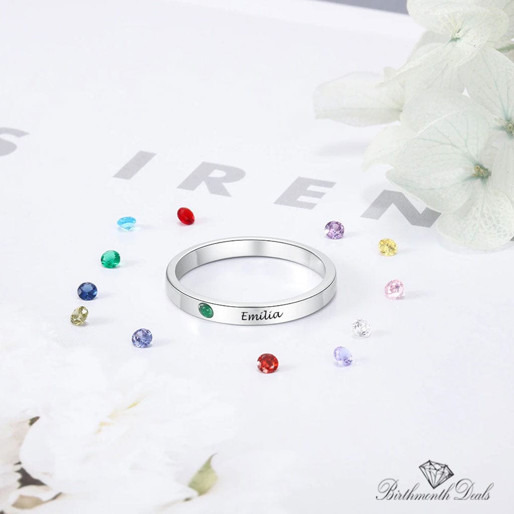 Personalized Birthstone Ring - Birthmonth Deals