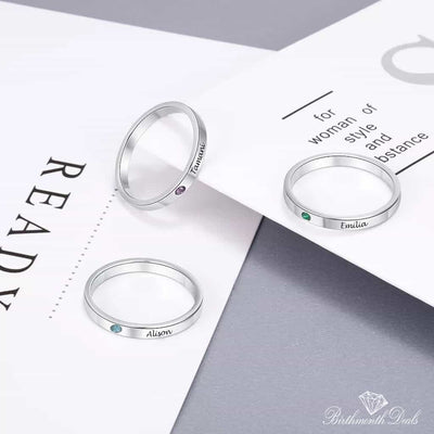 Personalized Birthstone Ring - Birthmonth Deals