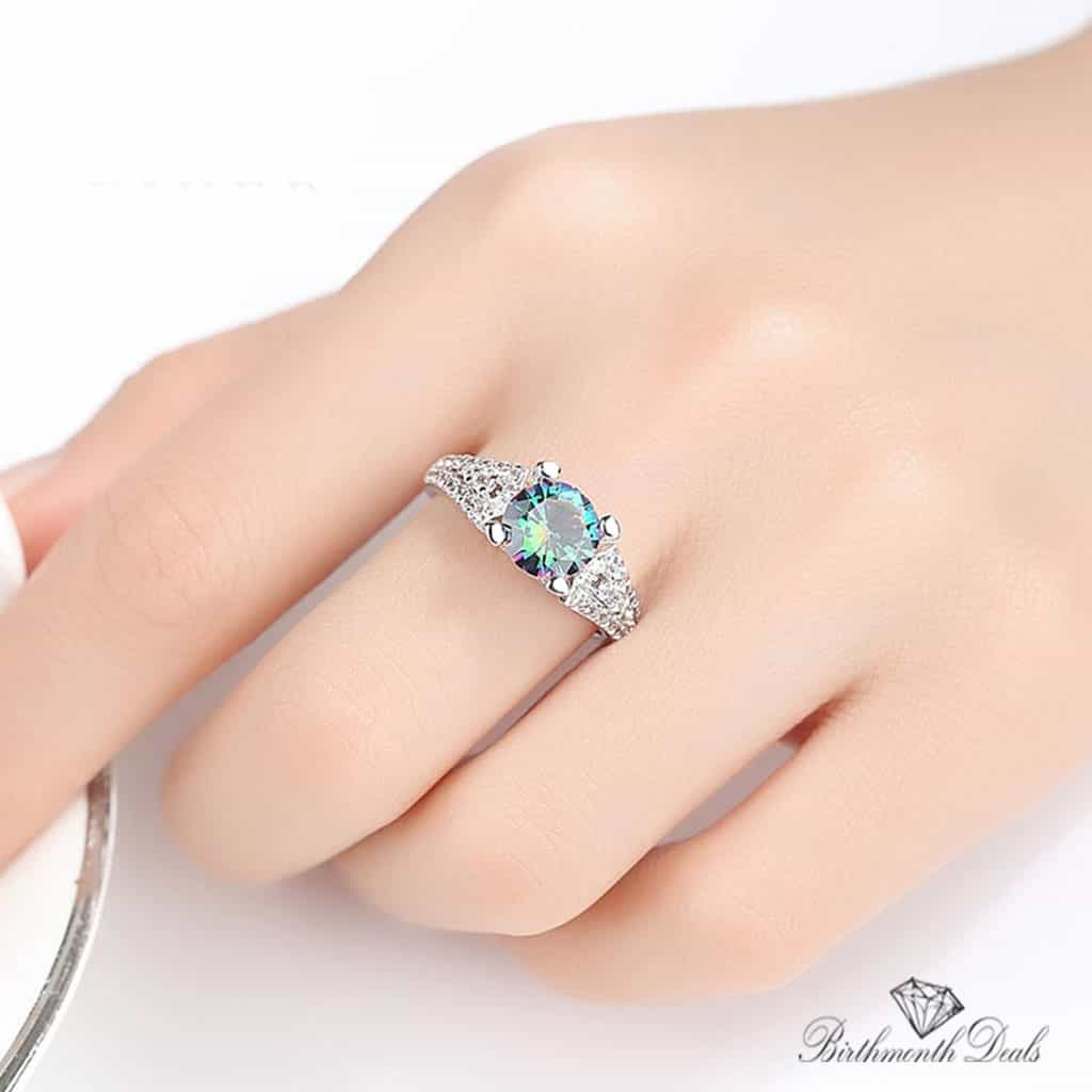 June Alexandrite Birthstone Ring - Birthmonth Deals