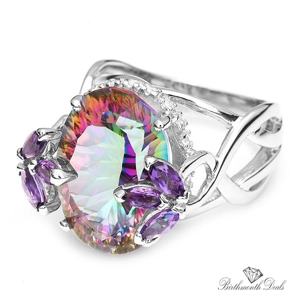 June Alexandrite Birthstone Ring - Birthmonth Deals