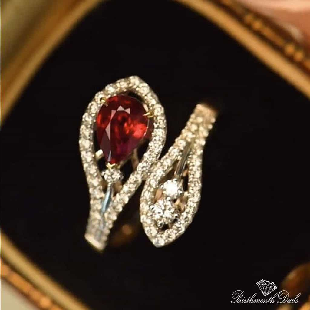 July Ruby Birthstone Ring - Birthmonth Deals