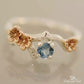 March Aquamarine Birthstone Ring - Birthmonth Deals