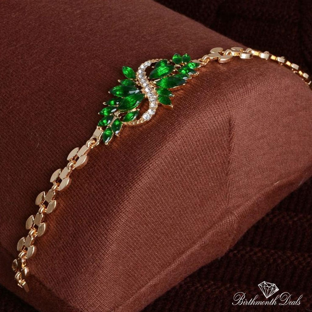 May Emerald Birthstone Bracelet - Birthmonth Deals