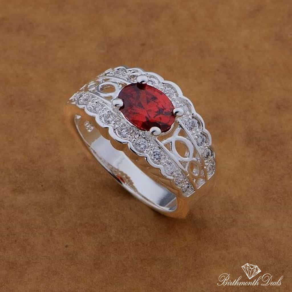 July Ruby Birthstone Ring - Birthmonth Deals