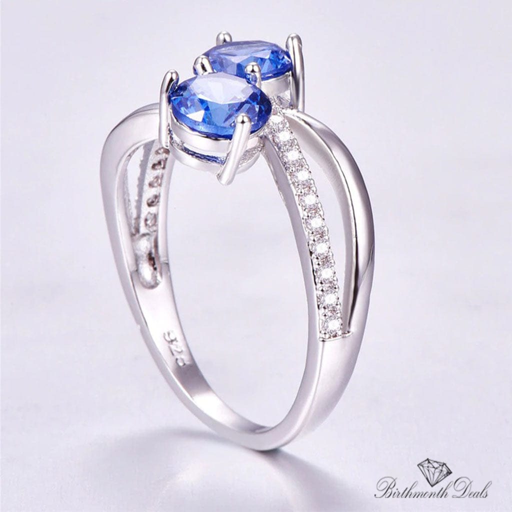 March Aquamarine Birthstone Ring - Birthmonth Deals