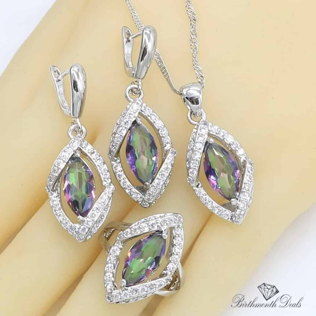 June Alexandrite Birthstone Jewelry Set - Birthmonth Deals