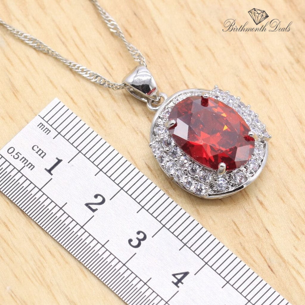 July Ruby Birthstone Jewelry Set - Birthmonth Deals