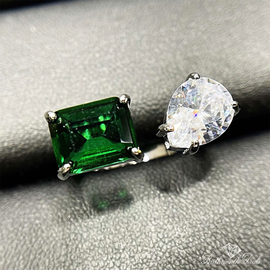 May Emerald Birthstone Ring - Birthmonth Deals