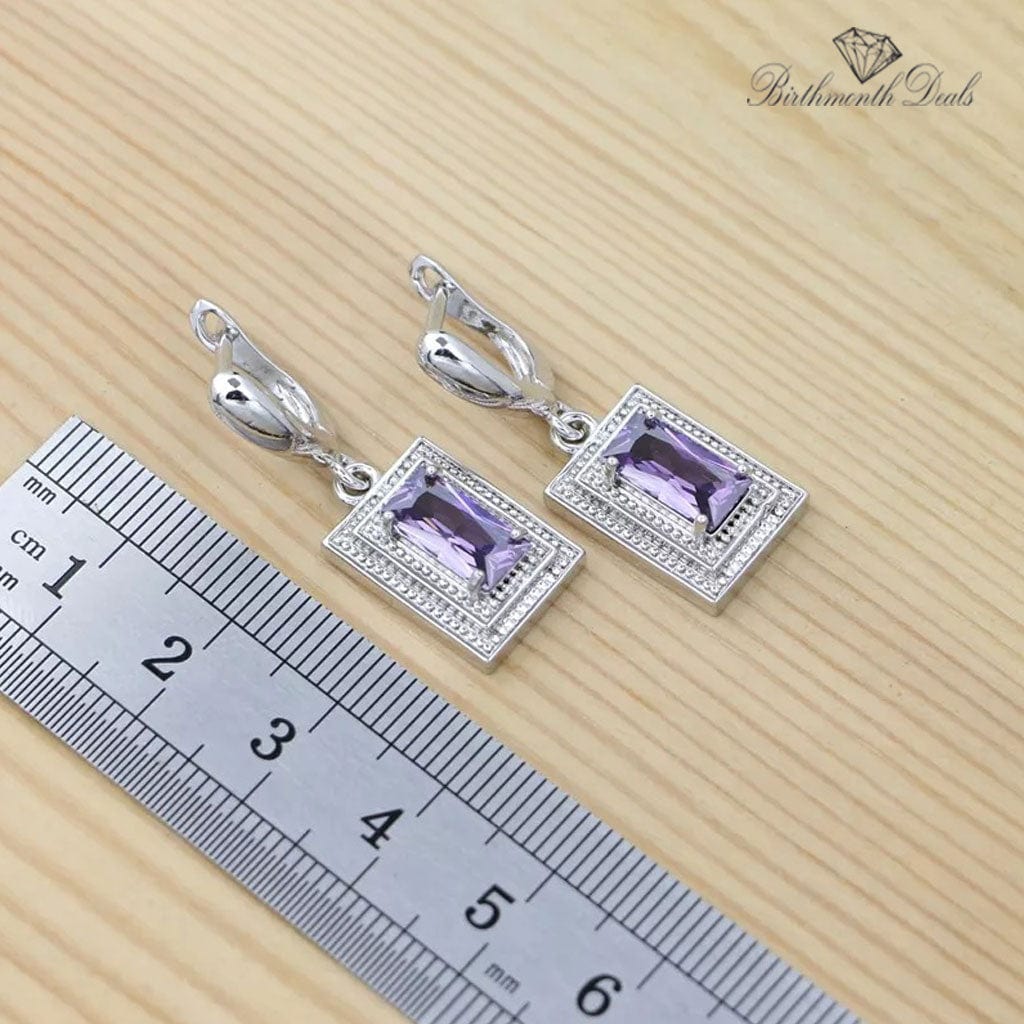 February Amethyst Birthstone Jewelry Set - Birthmonth Deals