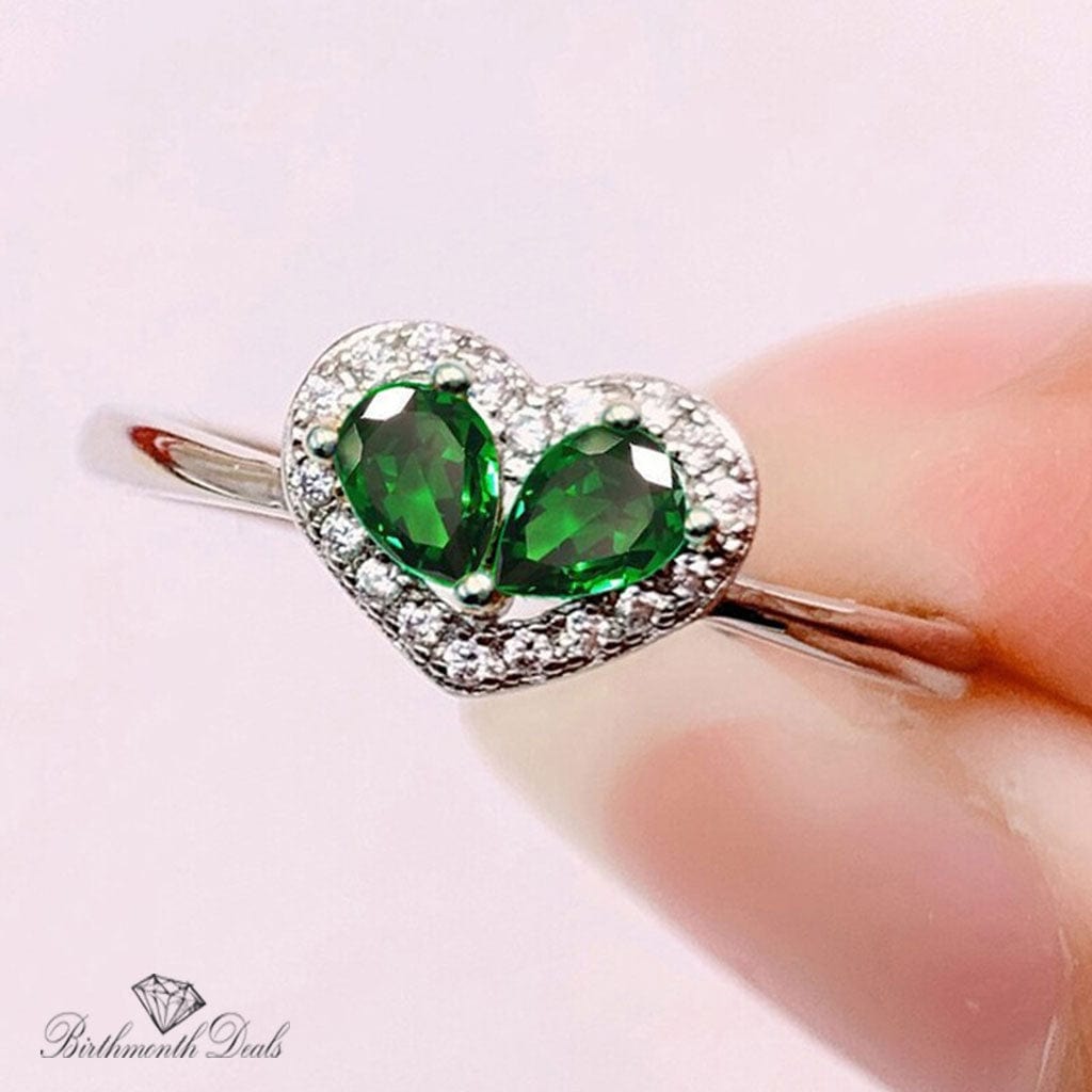 May Emerald Birthstone Ring - Birthmonth Deals