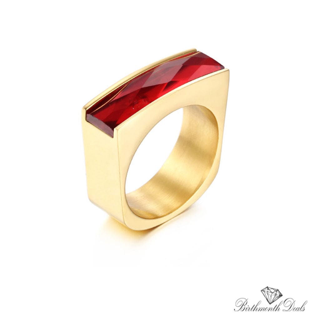 July Ruby Birthstone Ring - Birthmonth Deals