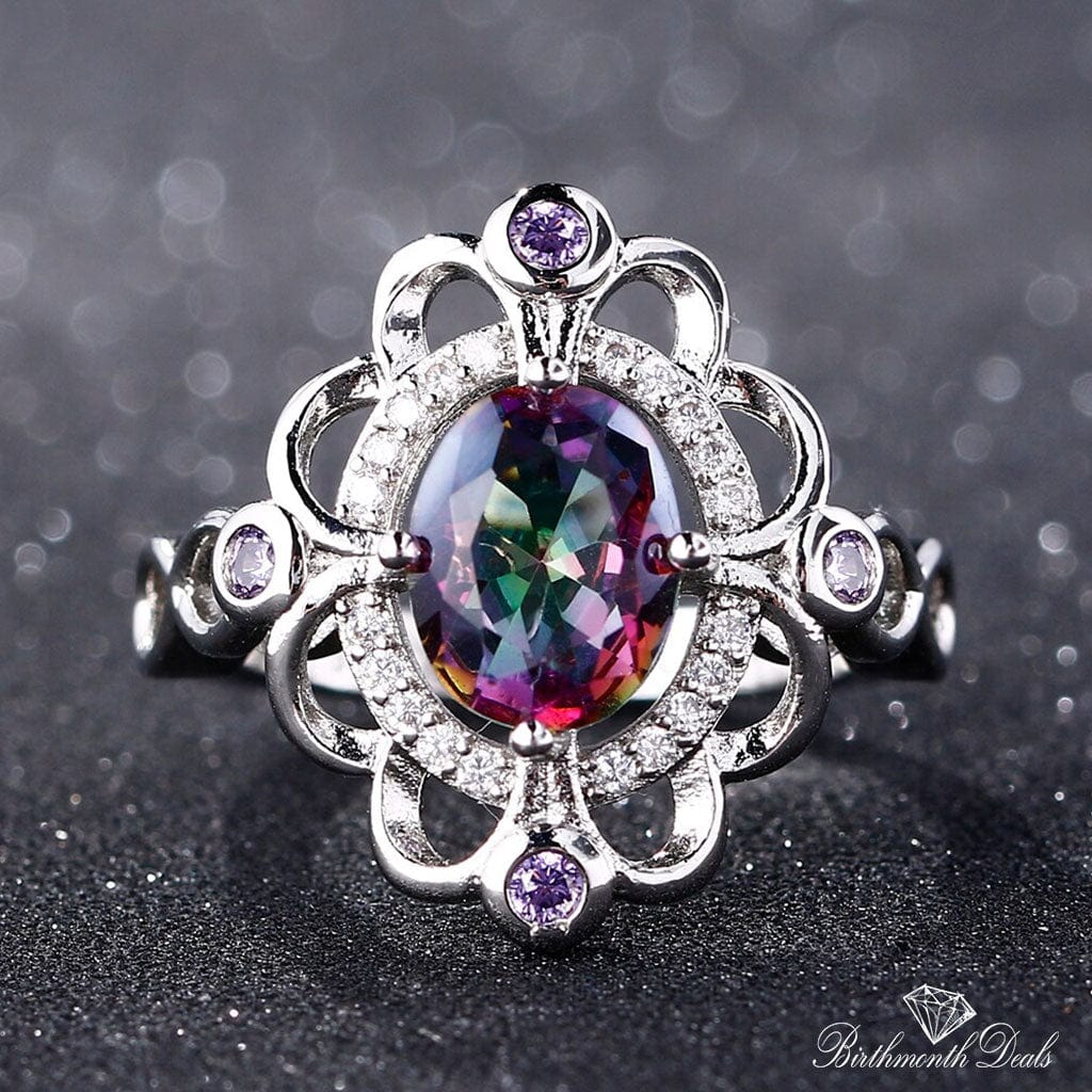 June Alexandrite Birthstone Ring - Birthmonth Deals