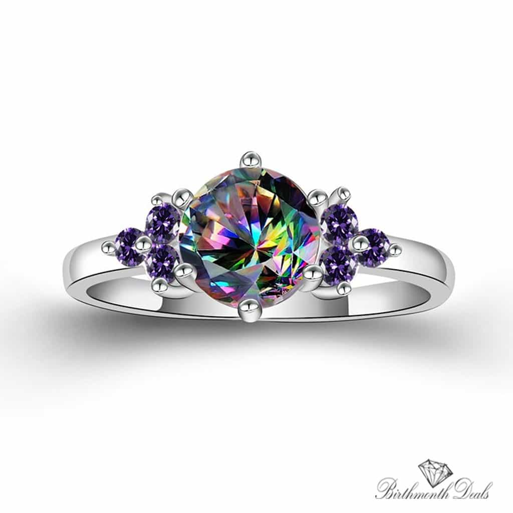 June Alexandrite Birthstone Ring - Birthmonth Deals