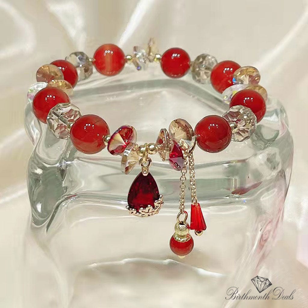 January Garnet Bracelet - Birthmonth Deals