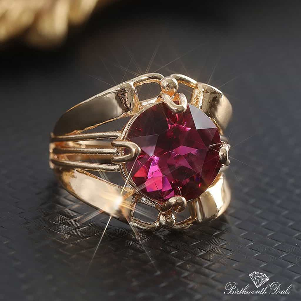 July Ruby Birthstone Ring - Birthmonth Deals