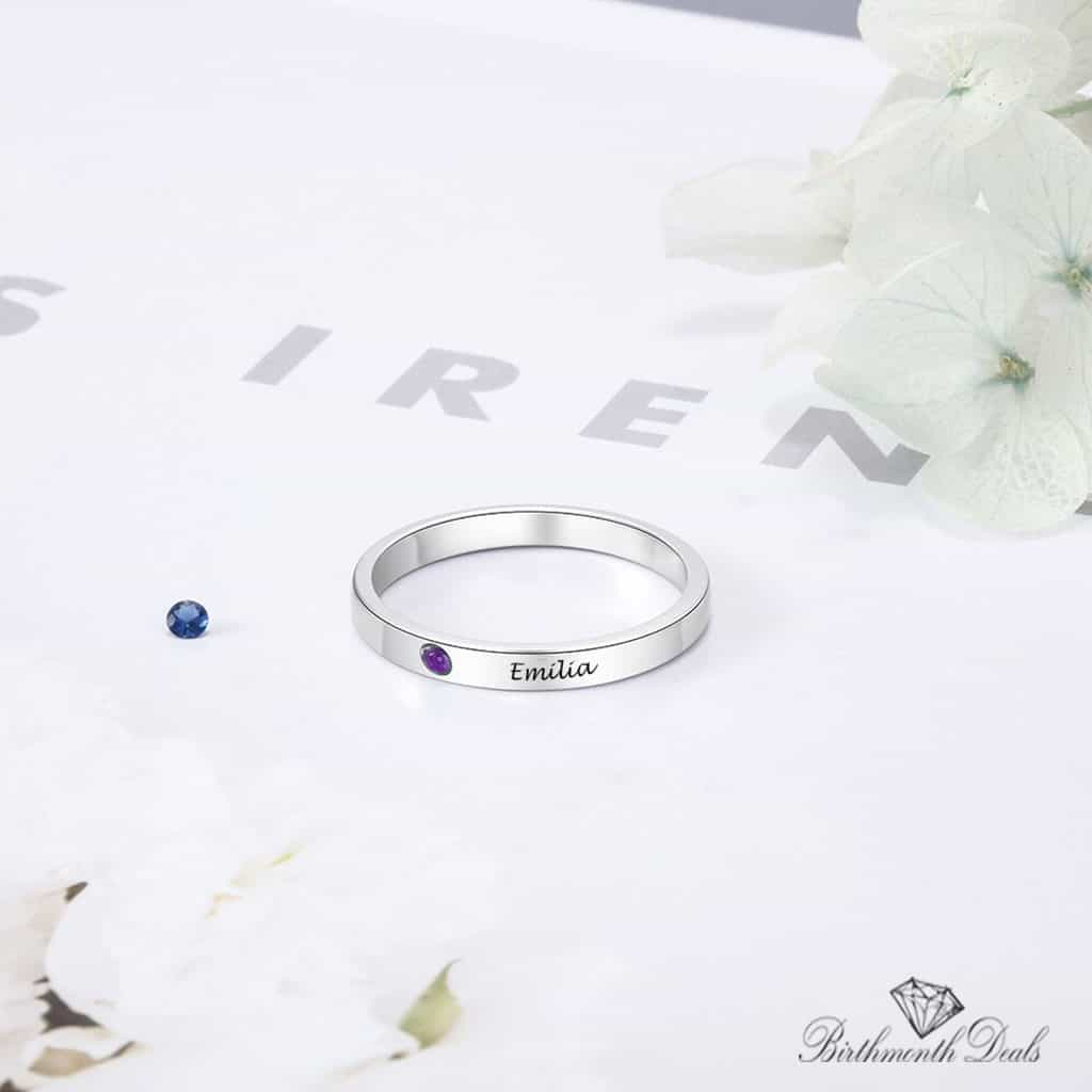 June Personalized Ring - Birthmonth Deals