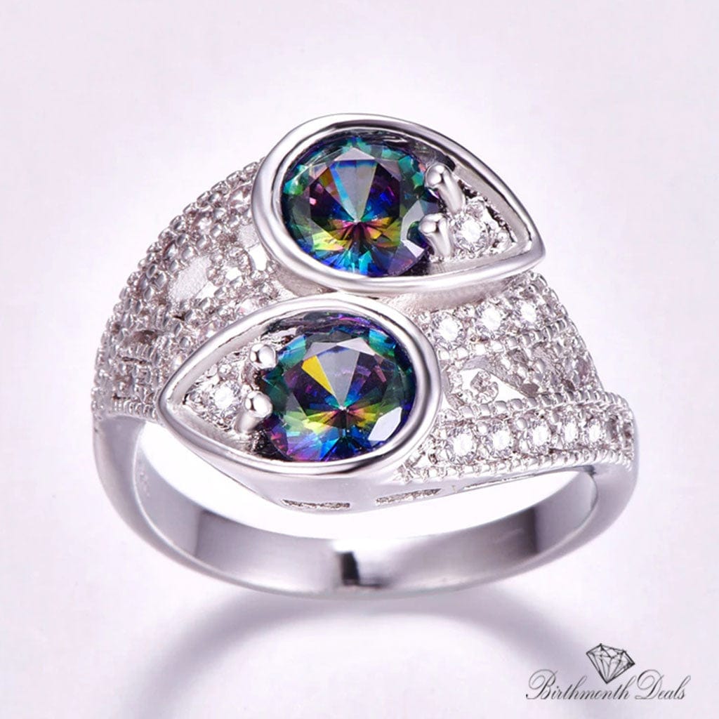 June Alexandrite Birthstone Ring - Birthmonth Deals