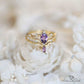June Alexandrite Birthstone Stacking Ring - Birthmonth Deals