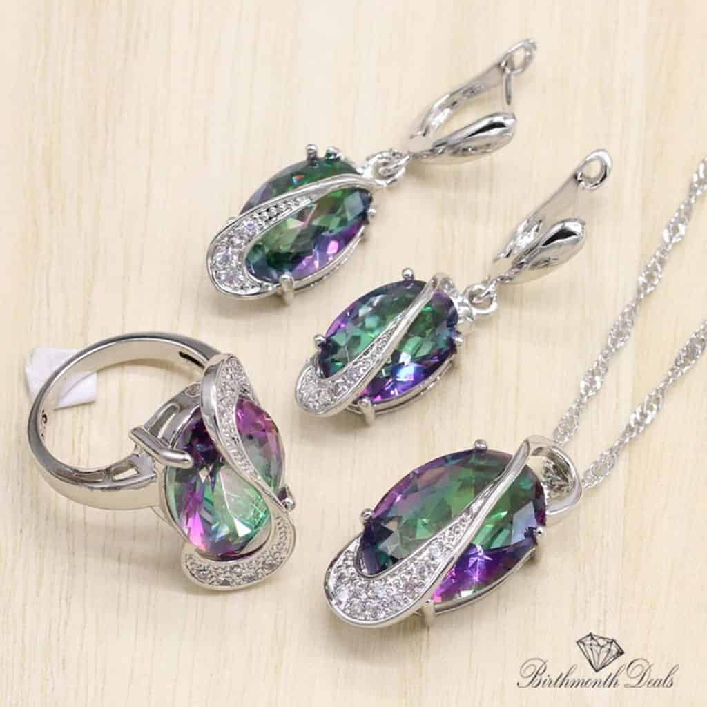 June Alexandrite Birthstone Jewelry Set - Birthmonth Deals