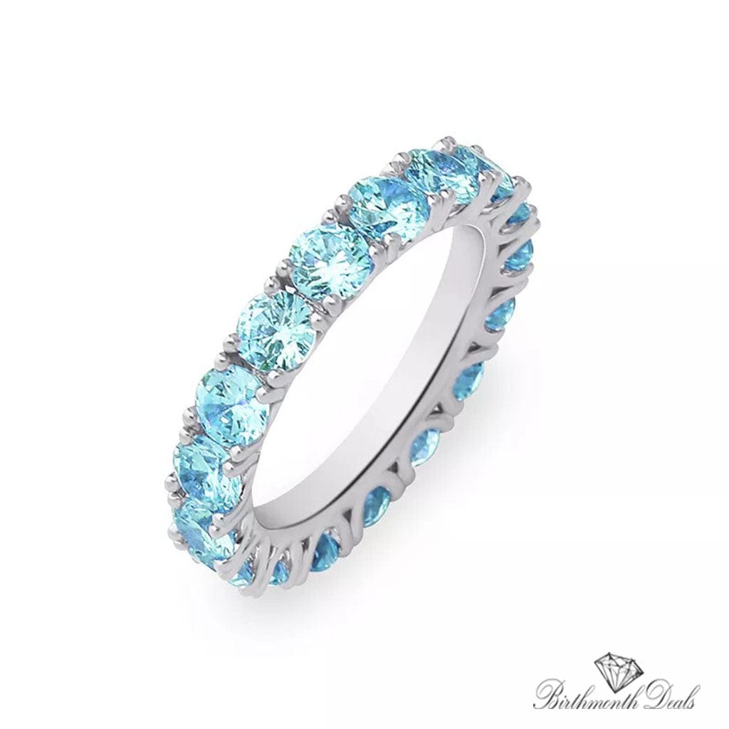 March Aquamarine Birthstone Ring - Birthmonth Deals