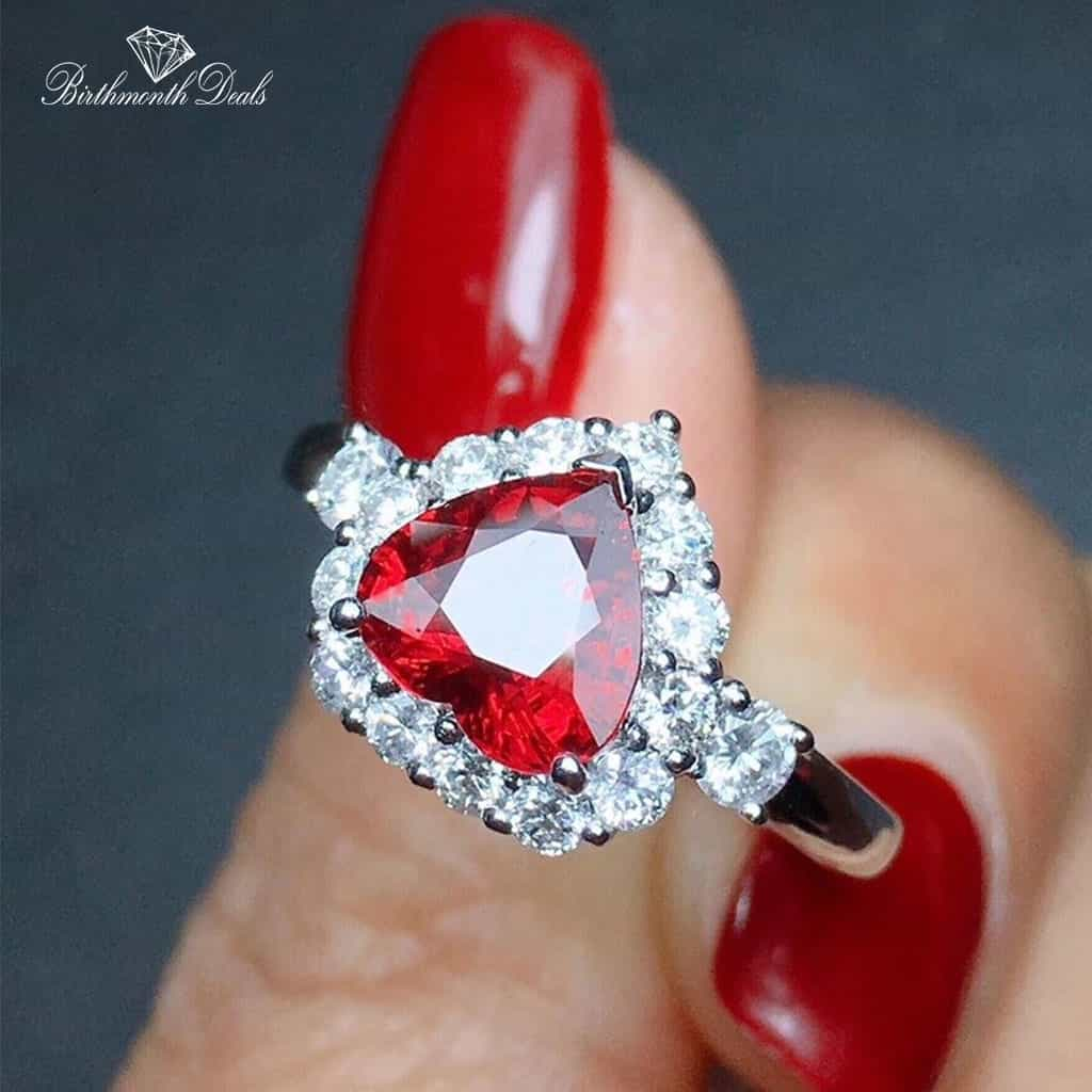 July Ruby Birthstone Ring - Birthmonth Deals