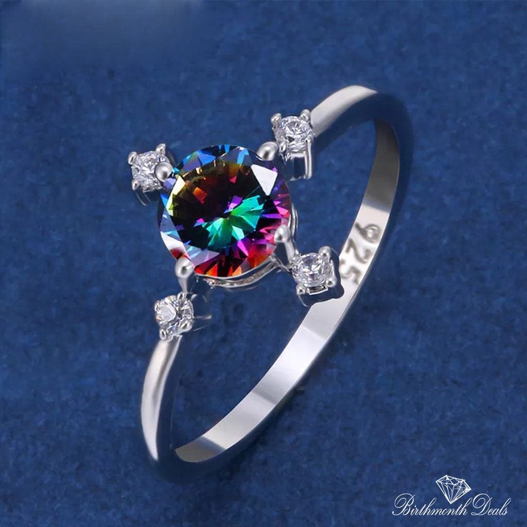 June Alexandrite Birthstone Ring - Birthmonth Deals