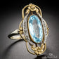 March Aquamarine Birthstone Ring - Birthmonth Deals