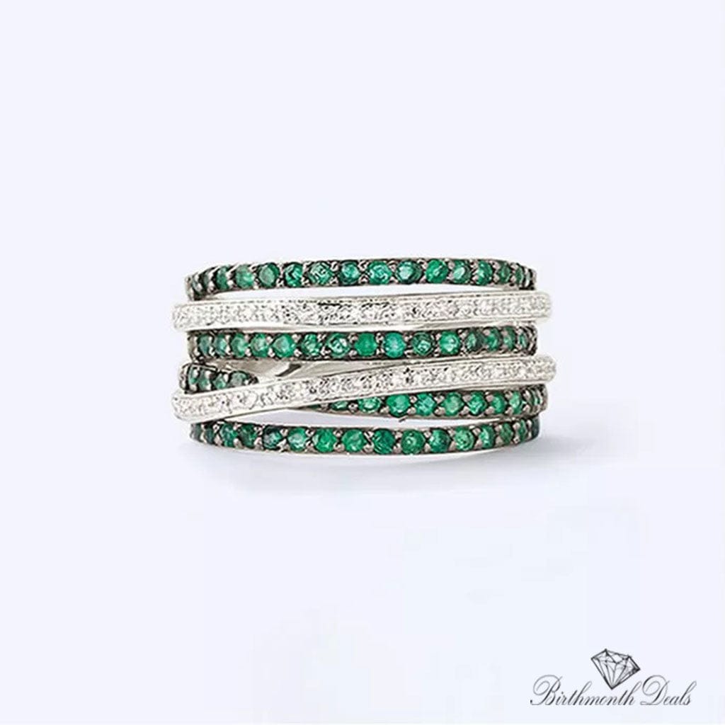 May Emerald Birthstone Ring - Birthmonth Deals