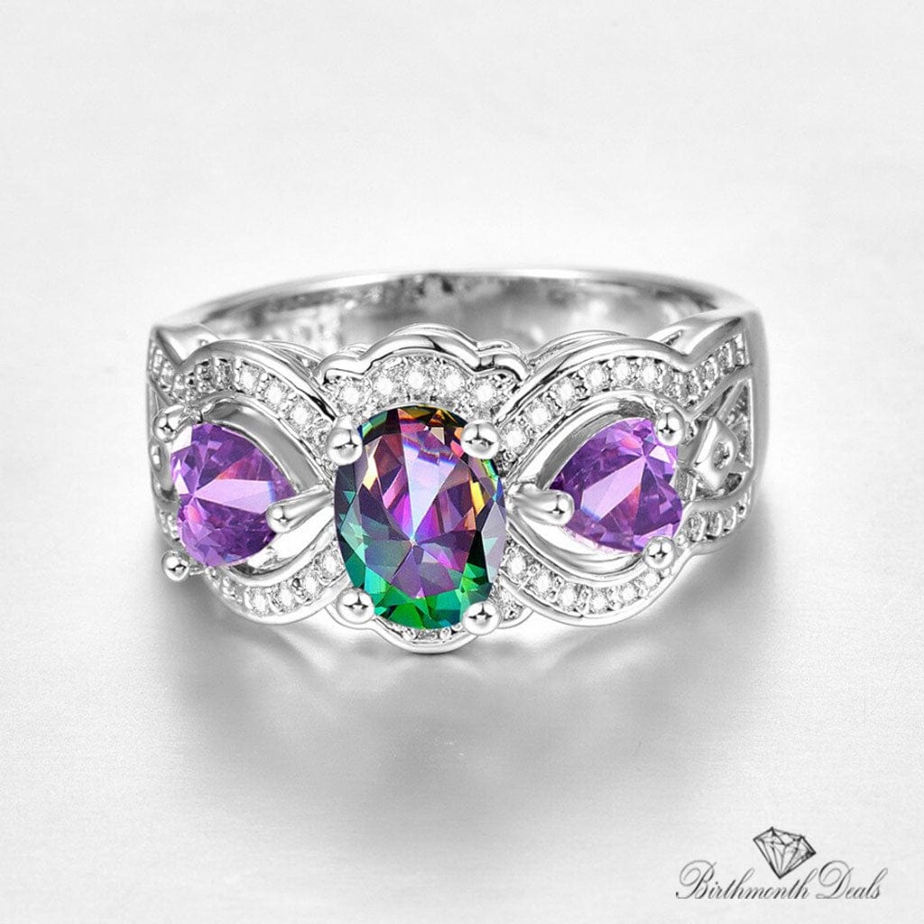 June Alexandrite Birthstone Ring - Birthmonth Deals