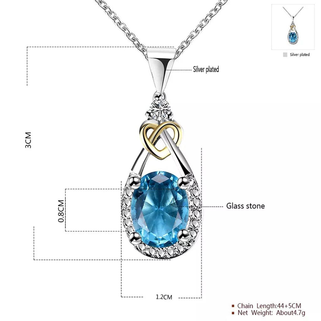 March Aquamarine Birthstone Jewelry Set - Birthmonth Deals