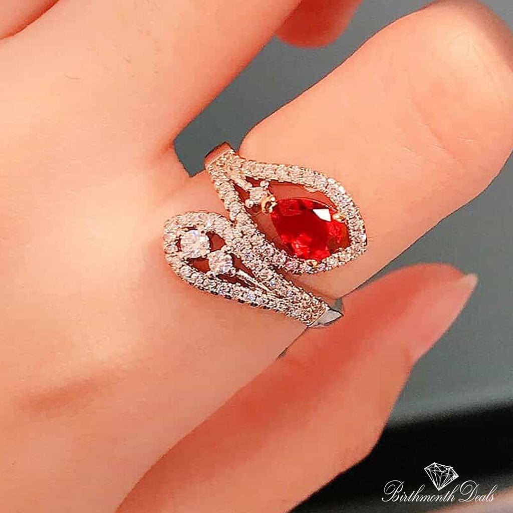 July Ruby Birthstone Ring - Birthmonth Deals