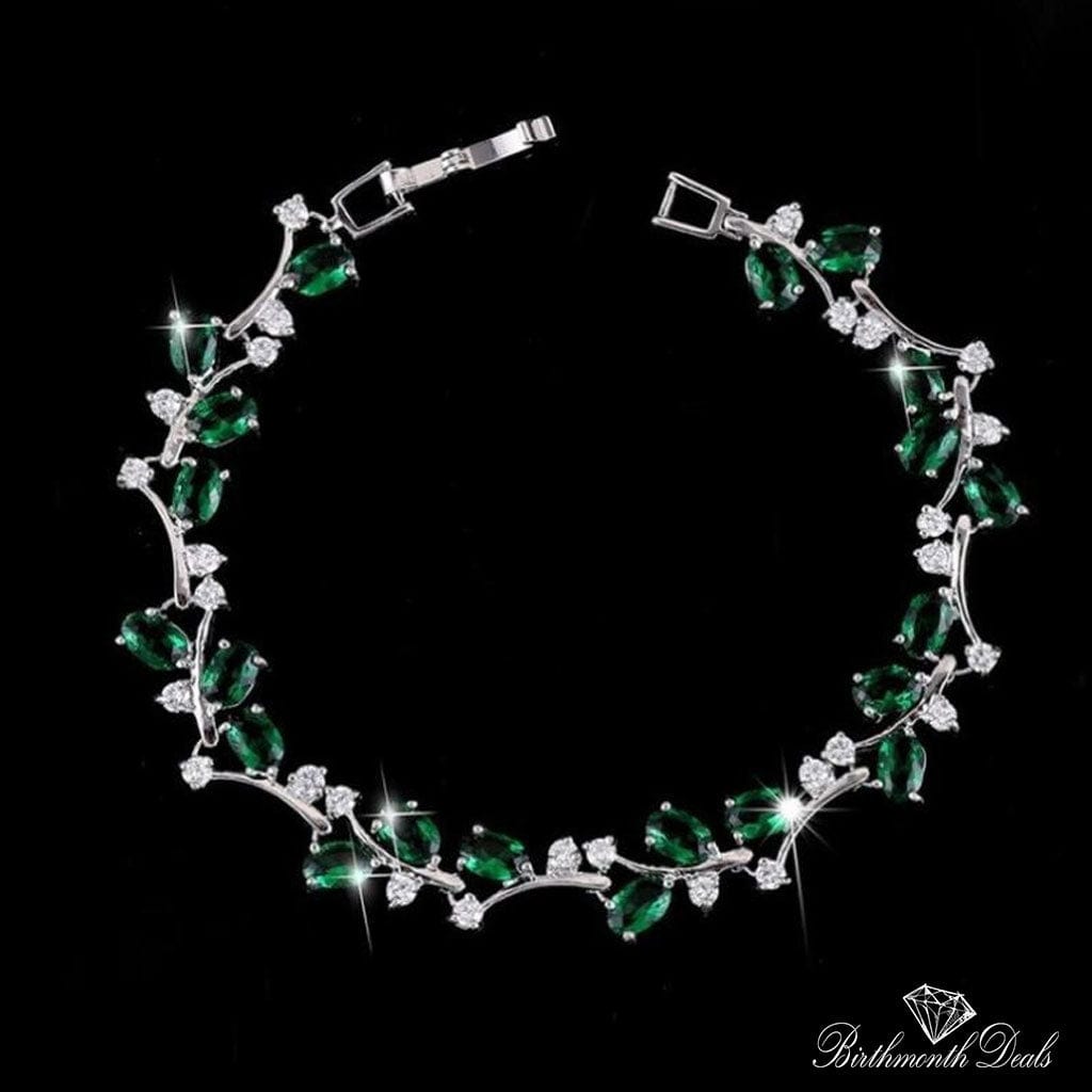 May Emerald Birthstone Bracelet - Birthmonth Deals