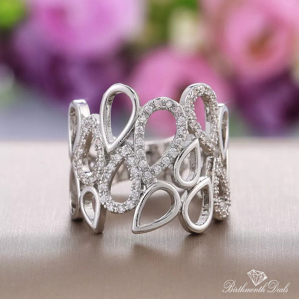 April Diamond Birthstone Ring - Birthmonth Deals