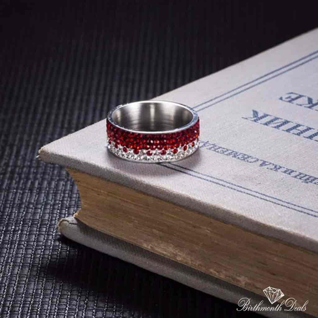 July Ruby Birthstone Ring - Birthmonth Deals