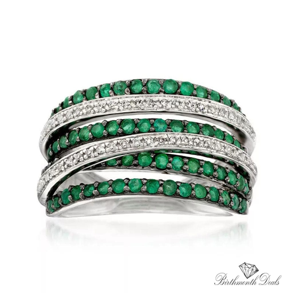 May Emerald Birthstone Ring - Birthmonth Deals