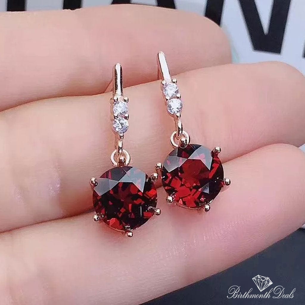 January Garnet Birthstone Jewelry Set - Birthmonth Deals