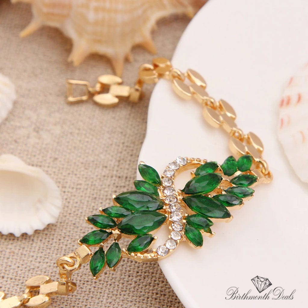 May Emerald Birthstone Bracelet - Birthmonth Deals