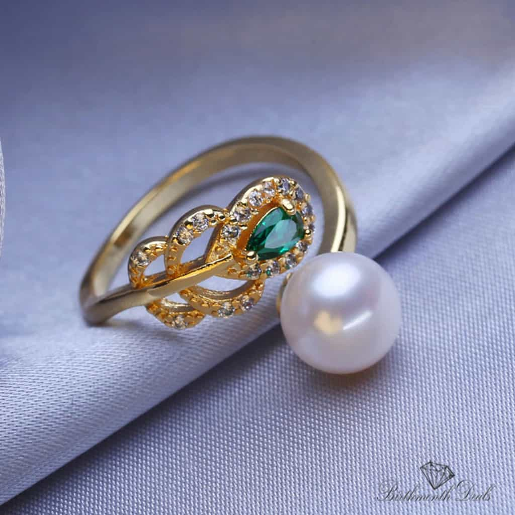 June Pearl Birthstone Ring - Birthmonth Deals