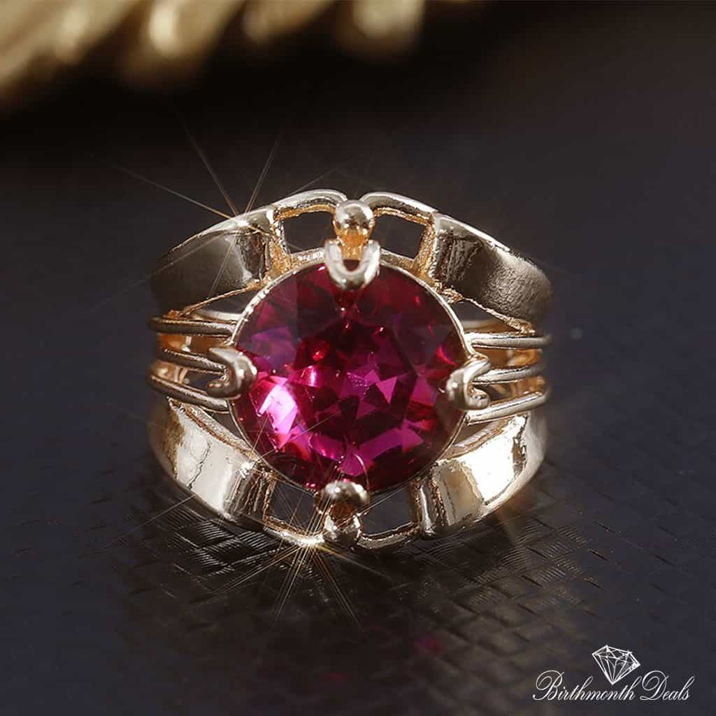 July Ruby Birthstone Ring - Birthmonth Deals