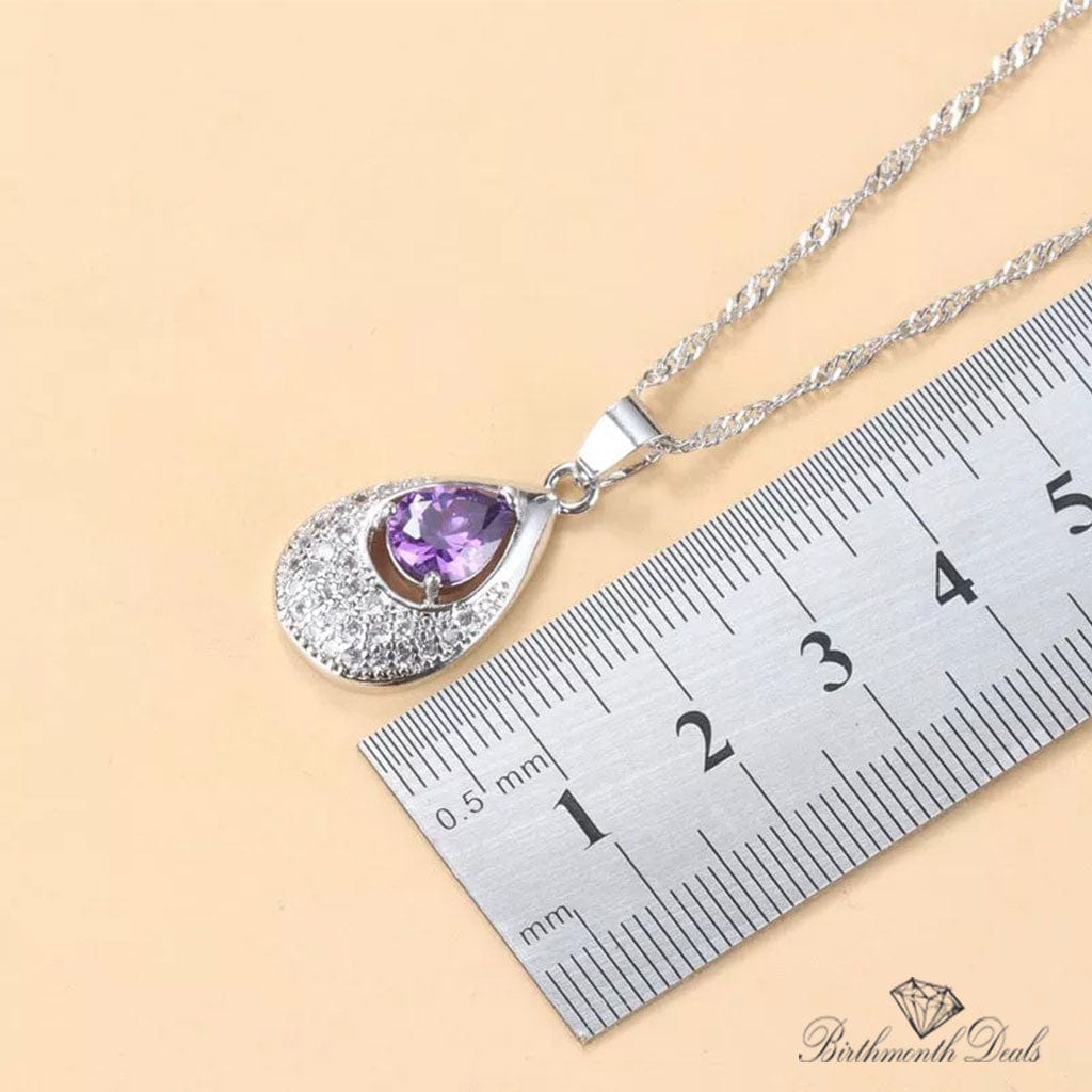 February Amethyst Birthstone Jewelry Set - Birthmonth Deals