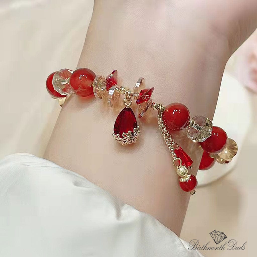 January Garnet Bracelet - Birthmonth Deals