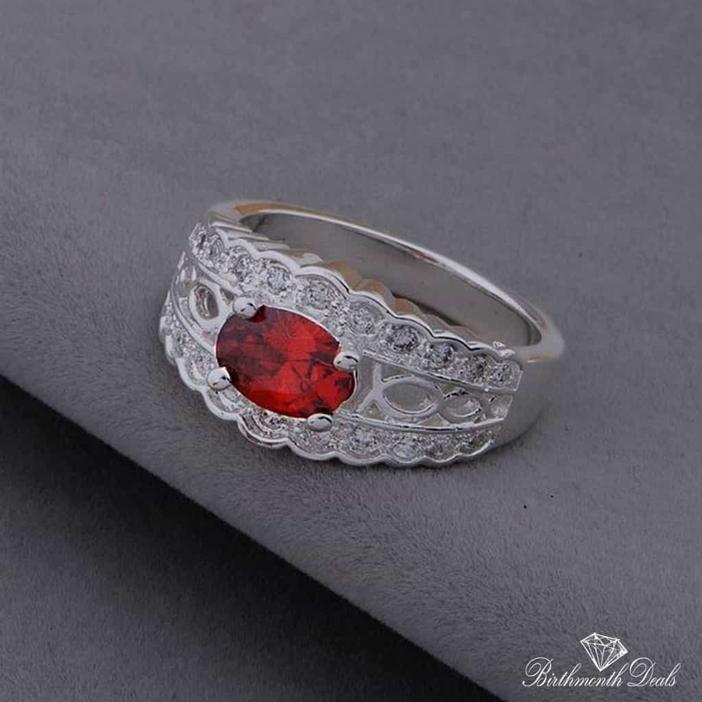 July Ruby Birthstone Ring - Birthmonth Deals