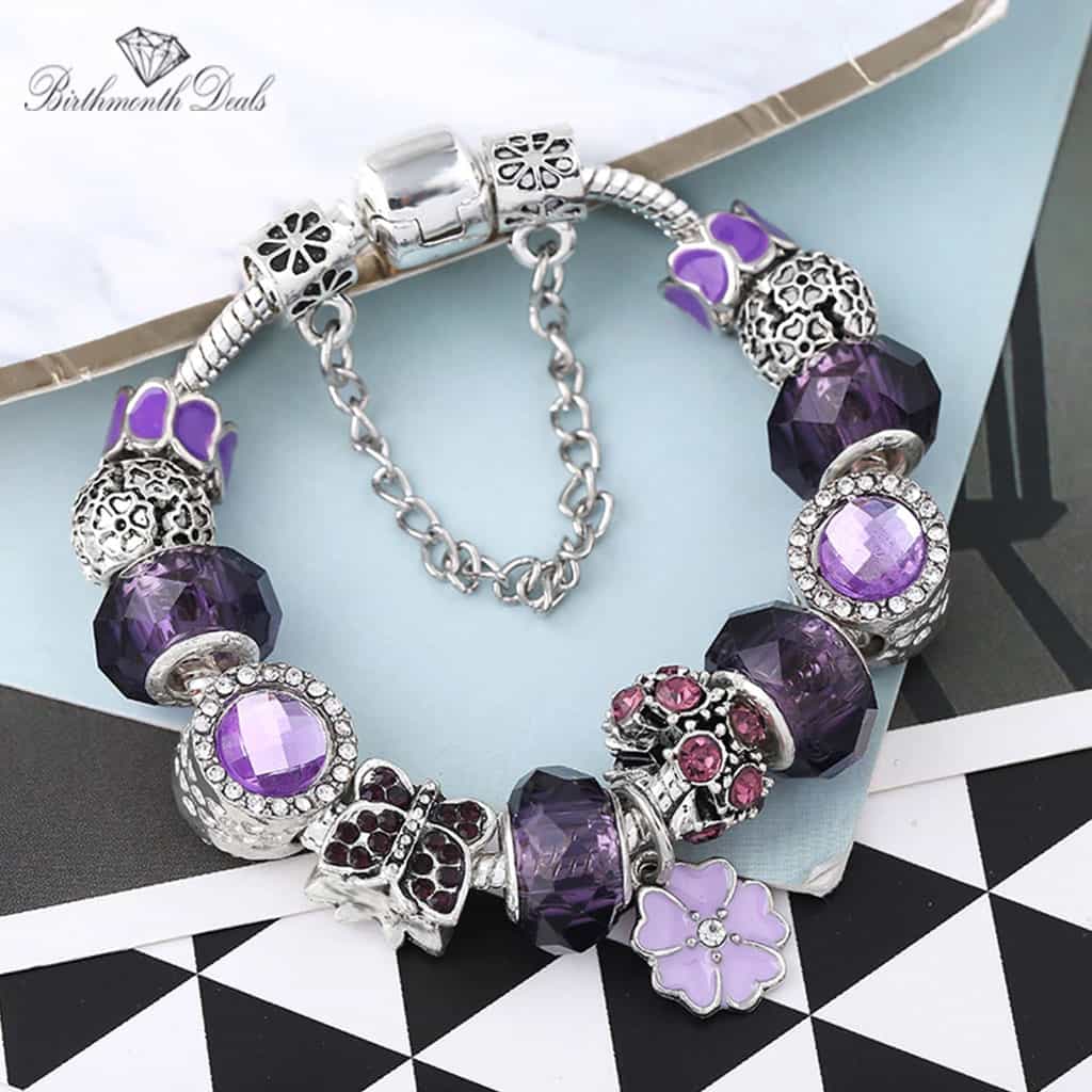 June Alexandrite Birthstone Bracelet - Birthmonth Deals