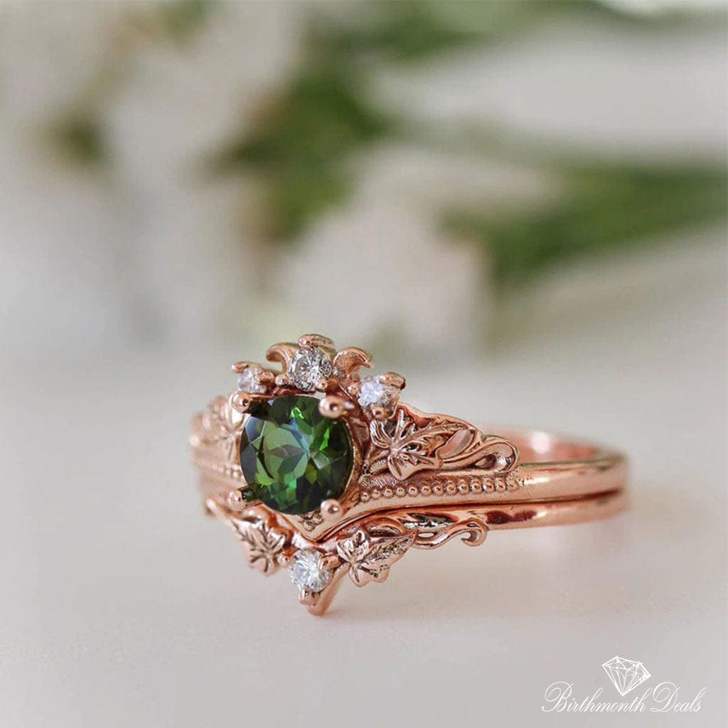 May Emerald Birthstone Stacking Ring - Birthmonth Deals