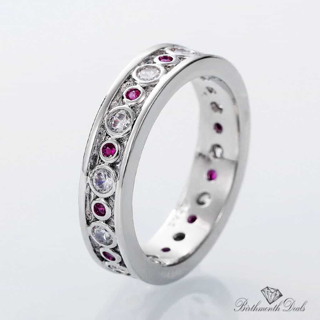 July Ruby Birthstone Ring - Birthmonth Deals