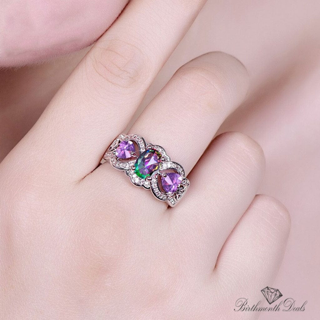 June Alexandrite Birthstone Ring - Birthmonth Deals