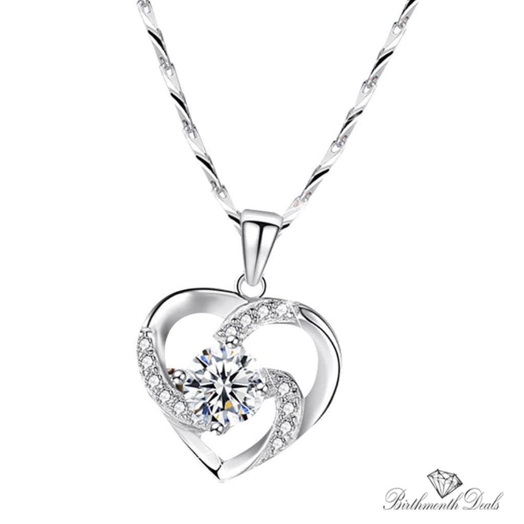 April Diamond Birthstone Necklace - Birthmonth Deals