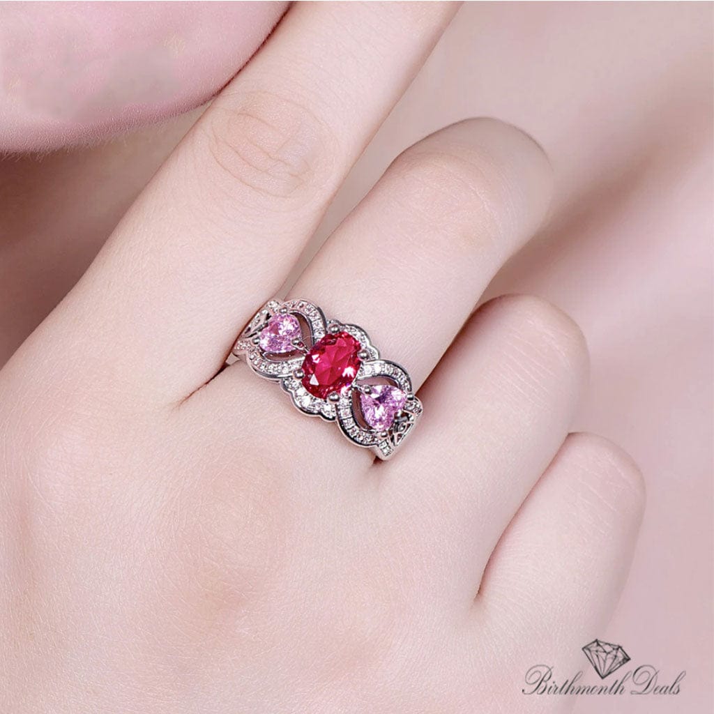 July Ruby Birthstone Ring - Birthmonth Deals